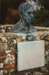 Bust of LW in Monk's House garden