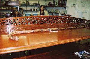Virginia's walking stick at auction, 2002
